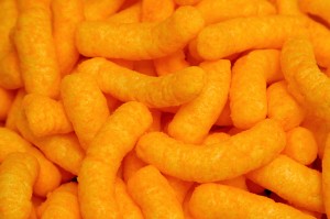 cheese puff background