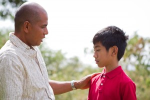 Father Talking To Son