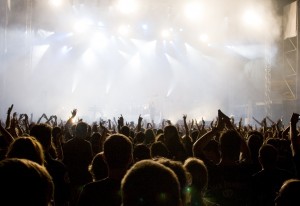 Crowd at concert