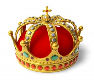 Golden royal crown