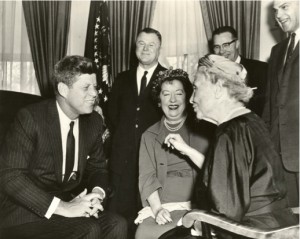 Helen with JFK