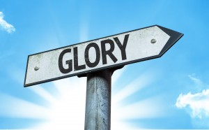 Glory sign with a beautiful day