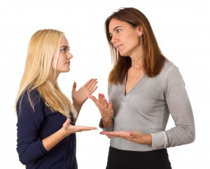 Mutter im Konflikt mit Tochter - Pubertt - Streit