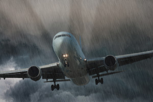 Aircraft landing in bad weather