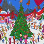 Whos around the Christmas tree