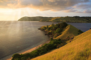 View to the seaside and hills - beauty of nature